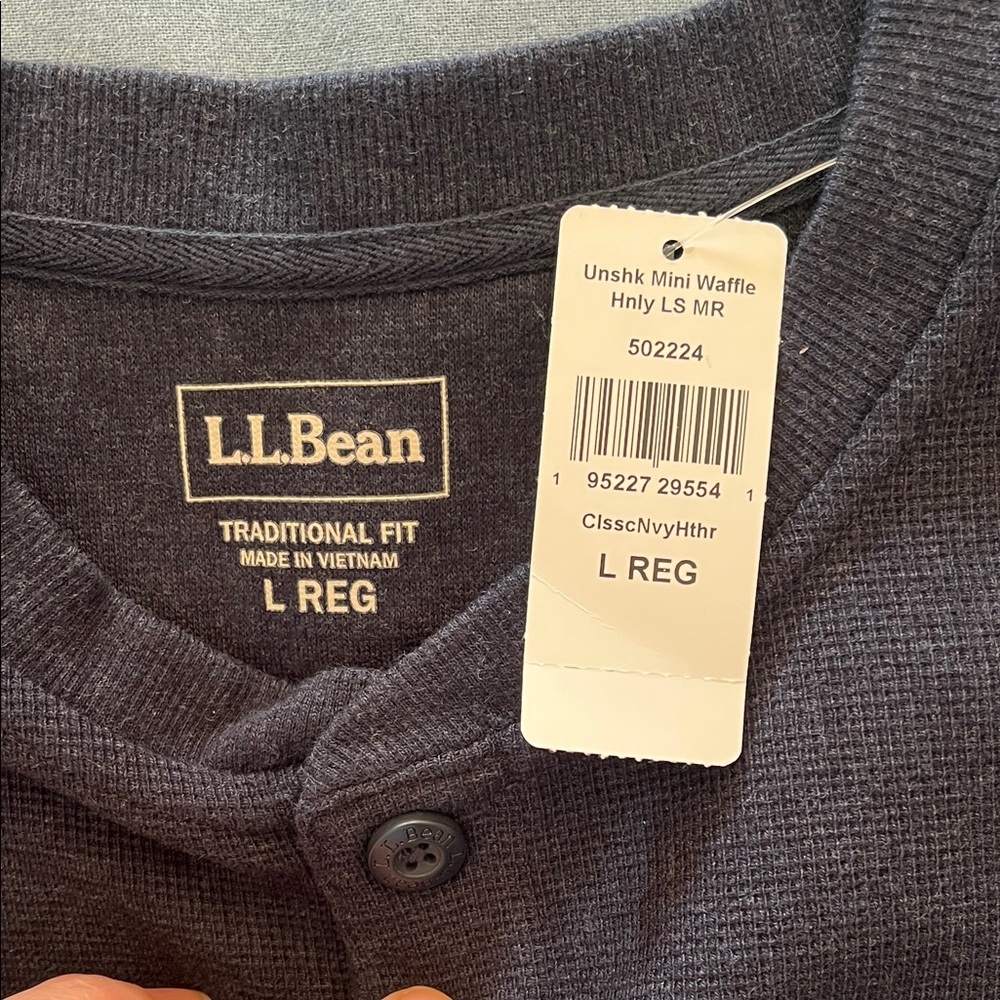 L.L. Bean Dark Blue Long Sleeve Shirt